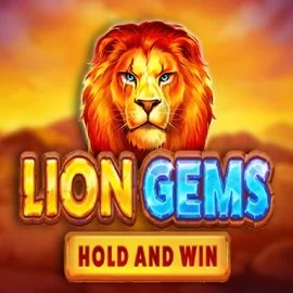 Lion Gems Hold and Win slot logo by Playson at Casino PrestigeLion Gems Hold and Win